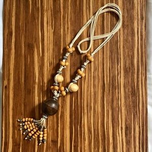 Statement Necklace with Short Fringe